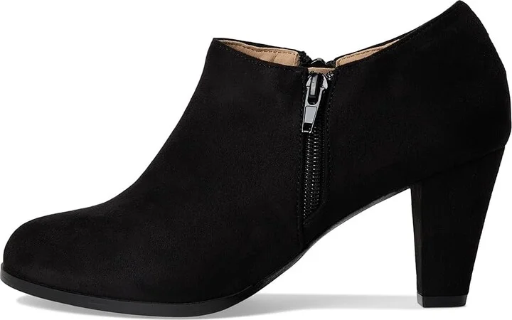 Journee Collection Sanzi Bootie Women's Boots Black : 11 W, Suede - Image 6