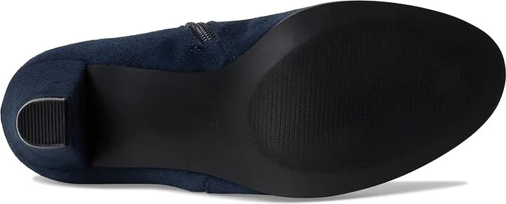 Journee Collection Sanzi Bootie Women's Boots Navy : 8.5 W, Suede - Image 3