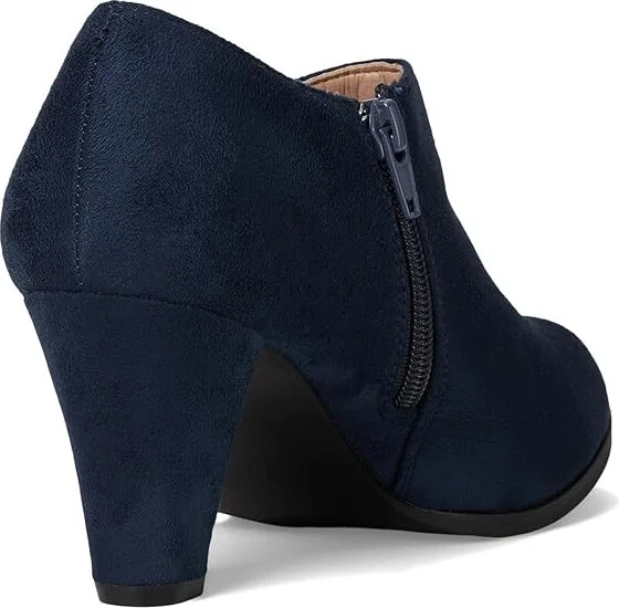 Journee Collection Sanzi Bootie Women's Boots Navy : 8.5 W, Suede - Image 4