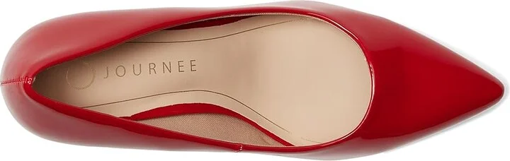 Journee Collection Scylee Women's Shoes Patent/Red : 9 W, Synthetic - Image 2
