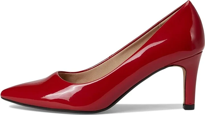 Journee Collection Scylee Women's Shoes Patent/Red : 9 W, Synthetic - Image 6