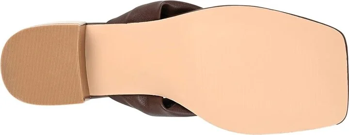 Journee Collection SEELAH Women's Sandals Brown : 6.5 M, Leather - Image 3