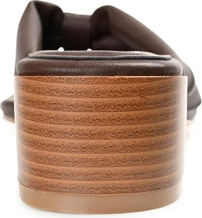 Journee Collection SEELAH Women's Sandals Brown : 6.5 M, Leather - Image 4