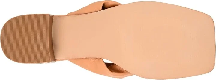 Journee Collection SEELAH Women's Sandals Tan : 6.5 M, Leather - Image 3