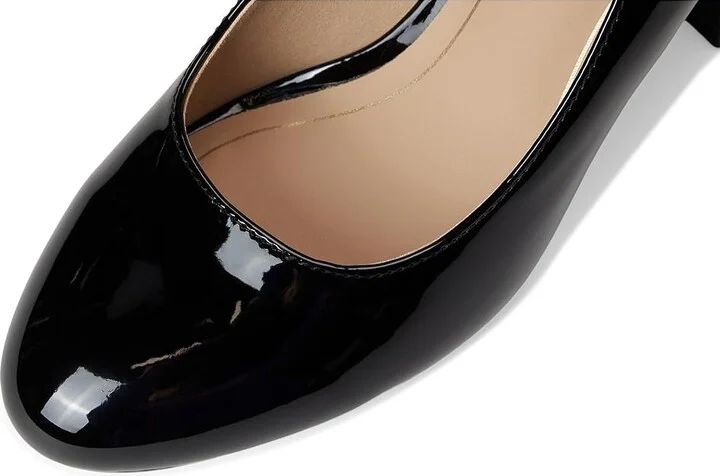 Journee Collection Seraphina Women's Shoes Patent/Black : 6 M, Synthetic - Image 7