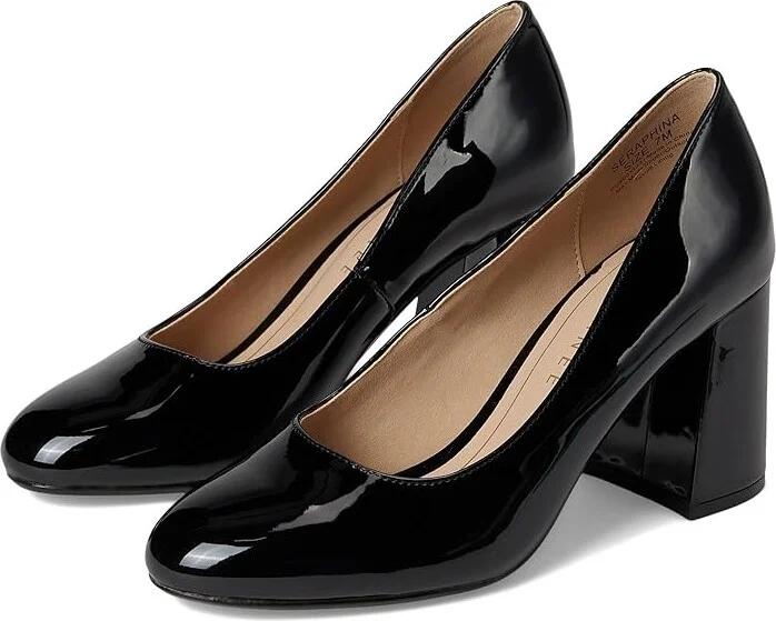 Journee Collection Seraphina Women's Shoes Patent/Black : 6 M, Synthetic