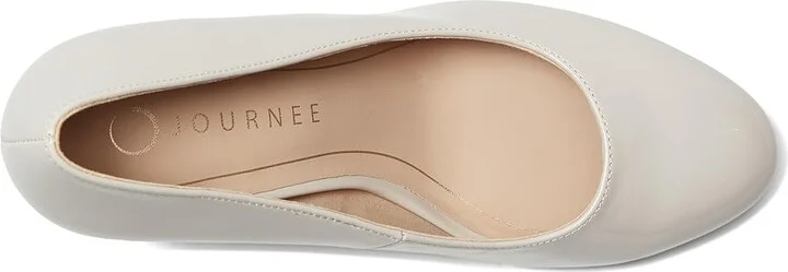 Journee Collection Seraphina Women's Shoes Patent/Bone : 6 M, Synthetic - Image 2