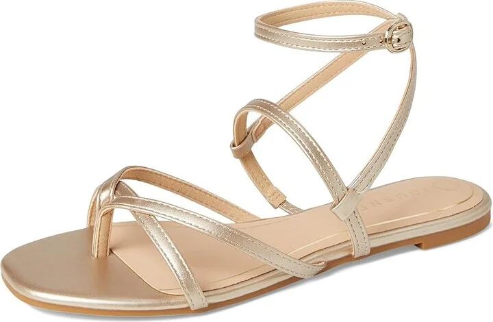 Journee Collection Serissa Sandal Women's Shoes Champagne : 7.5 M - Image 5