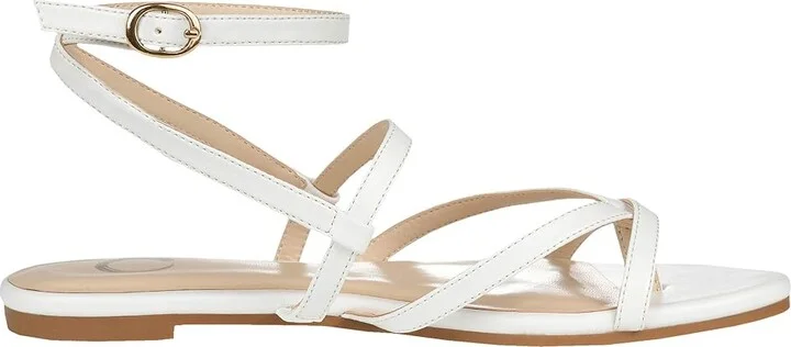 Journee Collection Serissa Sandal Women's Shoes White : 6 M, Synthetic - Image 7