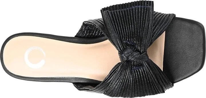 Journee Collection SERLINA Women's Sandals Black : 6.5 M, Synthetic - Image 2