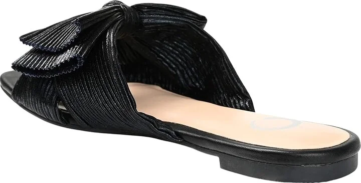 Journee Collection SERLINA Women's Sandals Black : 6.5 M, Synthetic - Image 4