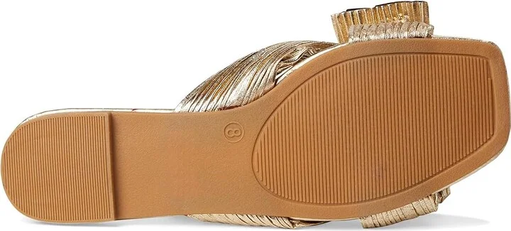 Journee Collection SERLINA Women's Sandals Gold : 7.5 W, Synthetic - Image 3