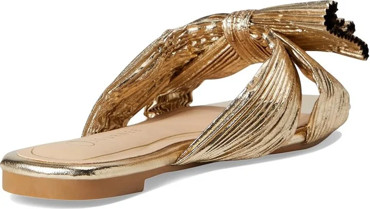 Journee Collection SERLINA Women's Sandals Gold : 7.5 W, Synthetic - Image 4