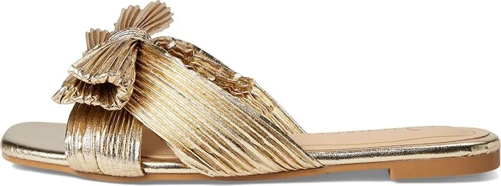 Journee Collection SERLINA Women's Sandals Gold : 7.5 W, Synthetic - Image 6