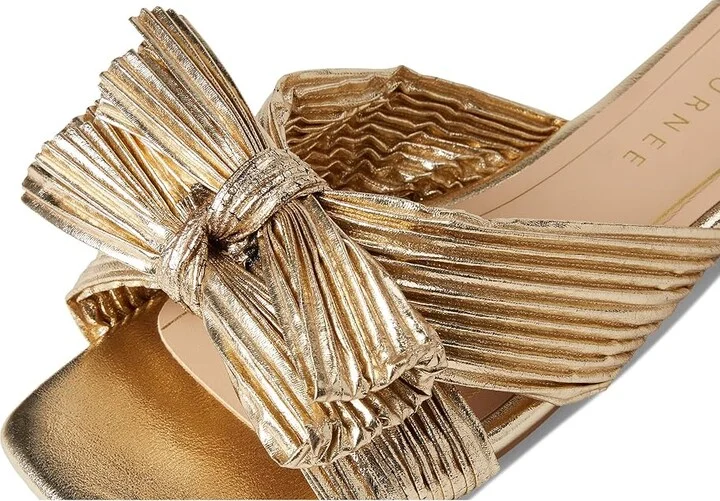 Journee Collection SERLINA Women's Sandals Gold : 7.5 W, Synthetic - Image 7