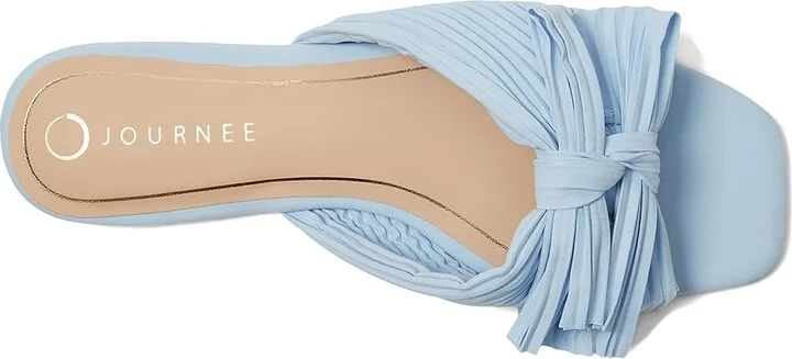 Journee Collection SERLINA Women's Sandals Light Blue : 8 M, Faux Leather - Image 2