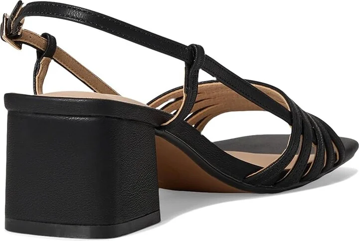 Journee Collection Shayana Women's Sandals Black : 9.5 M, Faux Leather - Image 4