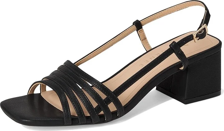 Journee Collection Shayana Women's Sandals Black : 9.5 M, Faux Leather - Image 5