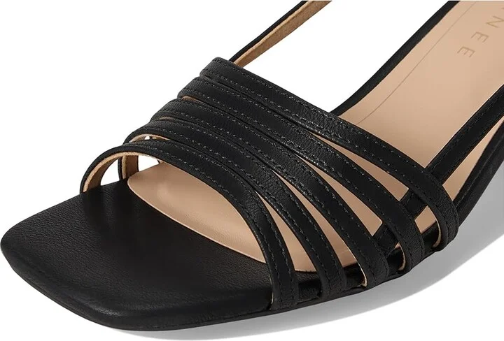Journee Collection Shayana Women's Sandals Black : 9.5 M, Faux Leather - Image 7