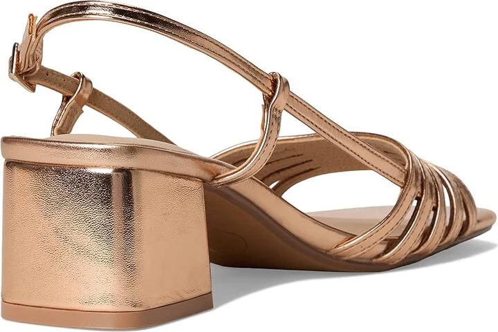 Journee Collection Shayana Women's Sandals Rose Gold : 10 M, Faux Leather - Image 4