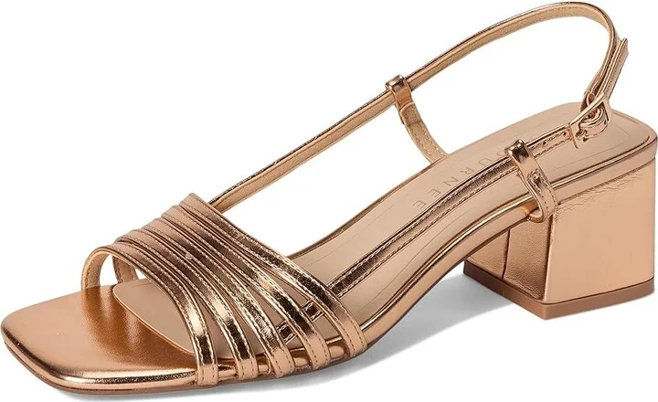 Journee Collection Shayana Women's Sandals Rose Gold : 10 M, Faux Leather - Image 5