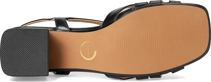 Journee Collection Shyla Women's Dress Sandals Black : 9.5 M, Faux Leather - Image 3