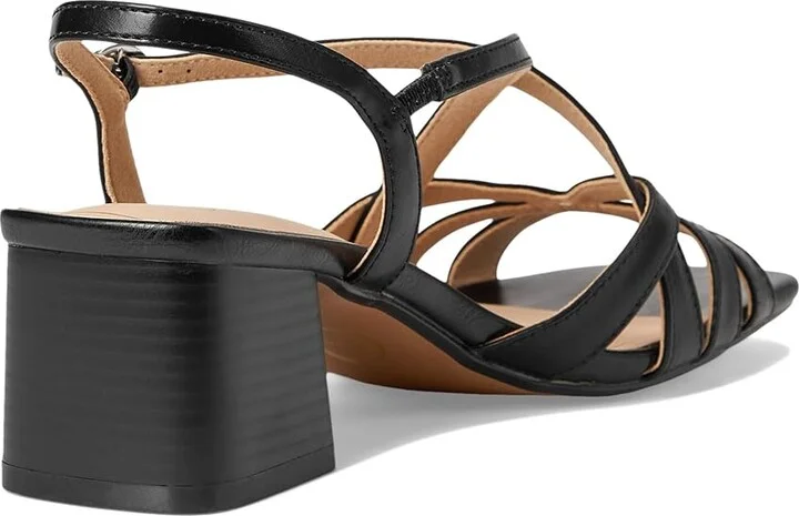 Journee Collection Shyla Women's Dress Sandals Black : 9.5 M, Faux Leather - Image 4