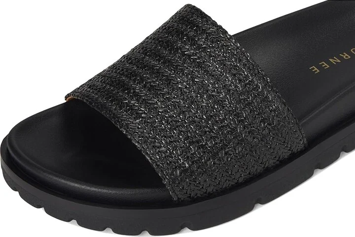 Journee Collection Starr Women's Sandals Black : 10 M, Textile - Image 7