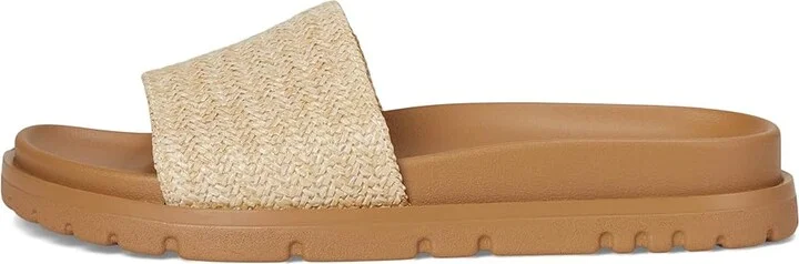 Journee Collection Starr Women's Sandals Natural : 6.5 M, Textile - Image 6