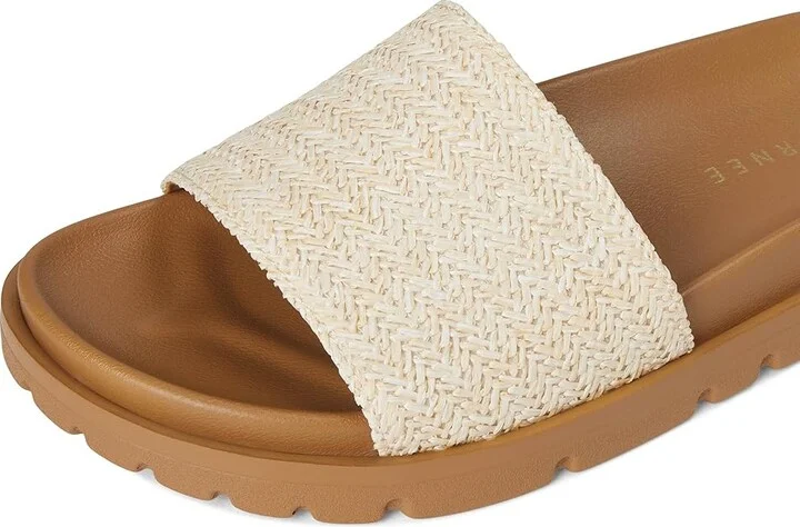 Journee Collection Starr Women's Sandals White : 8.5 M, Textile - Image 7