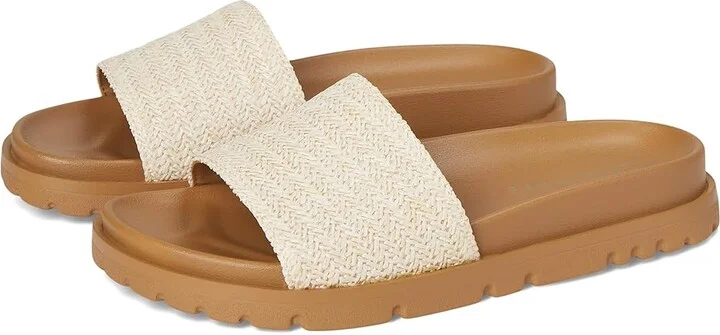 Journee Collection Starr Women's Sandals White : 8.5 M, Textile