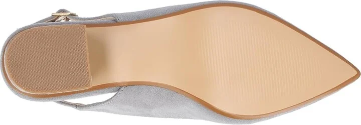 Journee Collection Sylvia Pumps High Women's Heels Grey : 7.5 M, Leather - Image 3