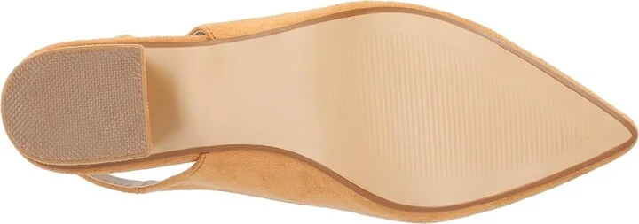 Journee Collection Sylvia Pumps High Women's Heels Tan : 5.5 M, Leather - Image 3