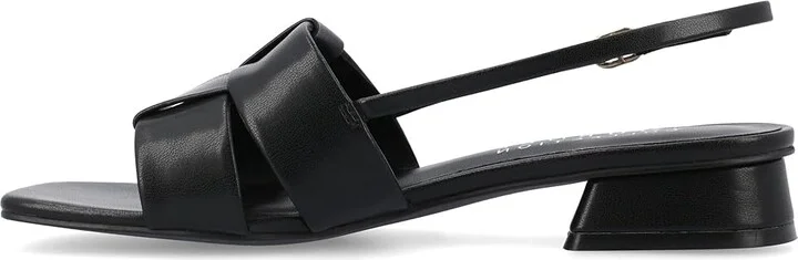 Journee Collection Tabatha Women's Sandals Black : 6 M, Faux Leather - Image 5