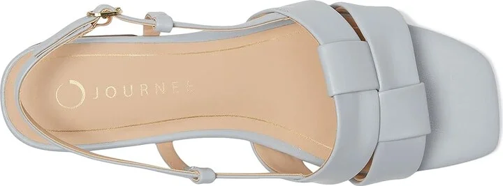Journee Collection Tabatha Women's Sandals Blue : 6 M, Faux Leather - Image 2