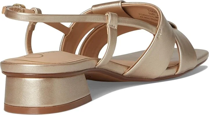 Journee Collection Tabatha Women's Sandals Champagne : 11 M, Faux Leather - Image 4