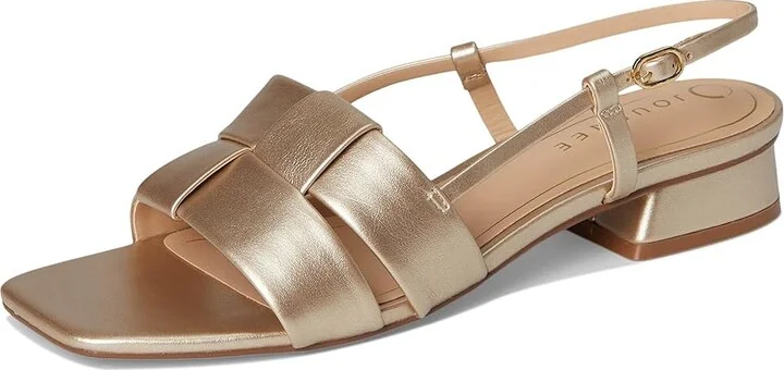 Journee Collection Tabatha Women's Sandals Champagne : 11 M, Faux Leather - Image 5