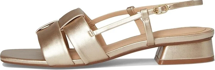 Journee Collection Tabatha Women's Sandals Champagne : 11 M, Faux Leather - Image 6