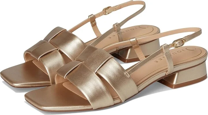 Journee Collection Tabatha Women's Sandals Champagne : 11 M, Faux Leather