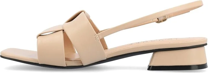 Journee Collection Tabatha Women's Sandals Nude : 6.5 M, Faux Leather - Image 5
