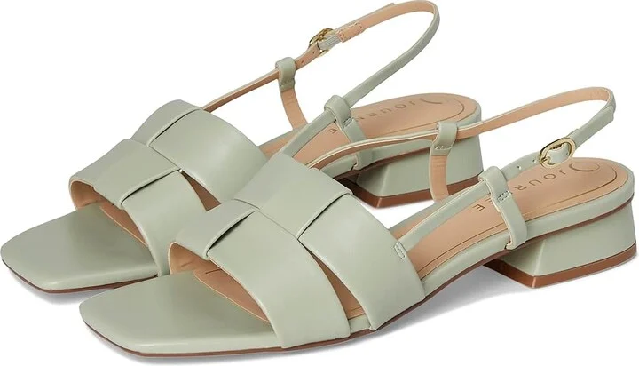 Journee Collection Tabatha Women's Sandals Sage : 6 M, Faux Leather