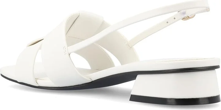 Journee Collection Tabatha Women's Sandals White : 10 M, Faux Leather - Image 4