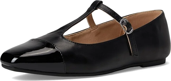Journee Collection Theah Women's Flat Shoes Black : 7.5 M, Synthetic - Image 5