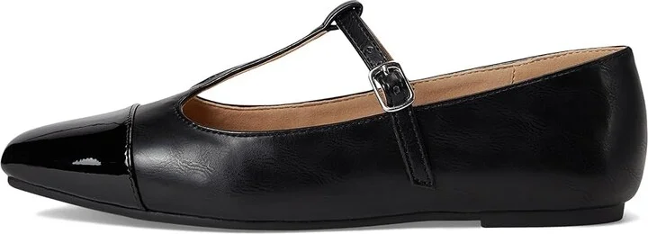 Journee Collection Theah Women's Flat Shoes Black : 7.5 M, Synthetic - Image 6