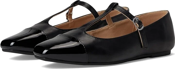 Journee Collection Theah Women's Flat Shoes Black : 7.5 M, Synthetic