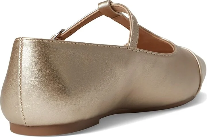 Journee Collection Theah Women's Flat Shoes Champagne : 7 M, Synthetic - Image 4