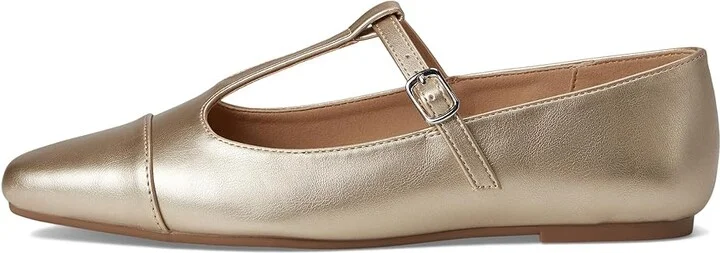 Journee Collection Theah Women's Flat Shoes Champagne : 7 M, Synthetic - Image 6