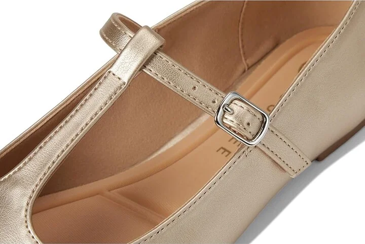 Journee Collection Theah Women's Flat Shoes Champagne : 7 M, Synthetic - Image 7