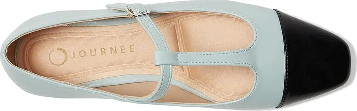 Journee Collection Theah Women's Flat Shoes Light Blue : 11 M, Synthetic - Image 2