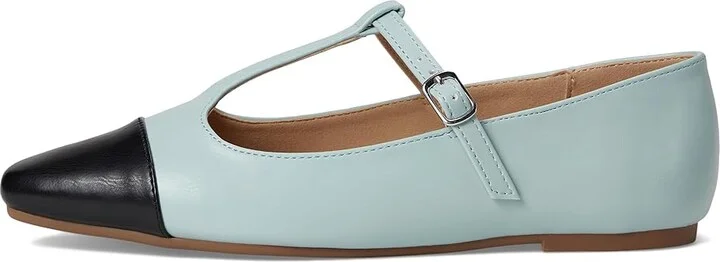 Journee Collection Theah Women's Flat Shoes Light Blue : 11 M, Synthetic - Image 6